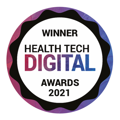 Best COVID-19 Software Solution to Support Virtual Clinics hearX's hearX Self Test Kit solution received the Best COVID-19 Software Solution to Support Virtual Clinics award at the Health Tech Digital Awards