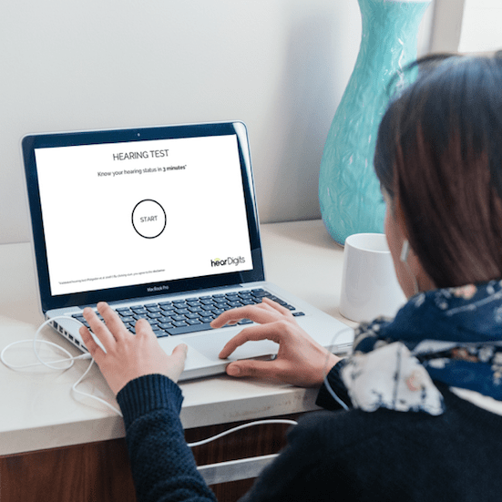 hearDigits - hearX Groups hearing health self screening test