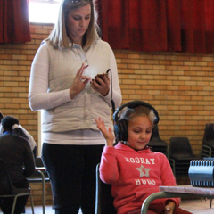 Nelson Mandela Day screening children for hearing problems 